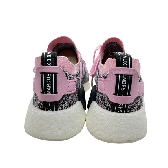 Adidas Sneakers Primeknit Boost Women NMD R2 PK W Wonder Pink CAMO Glitch SZ 10 - Picture 4 of 16